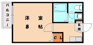 福工大前駅 徒歩6分 1階の物件間取画像